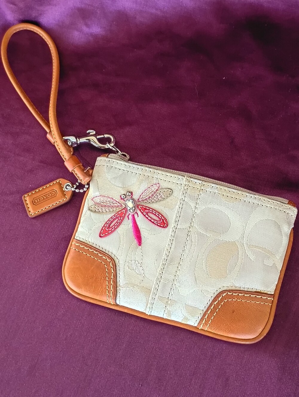 Coach Y2K Dragonfly Wristlet